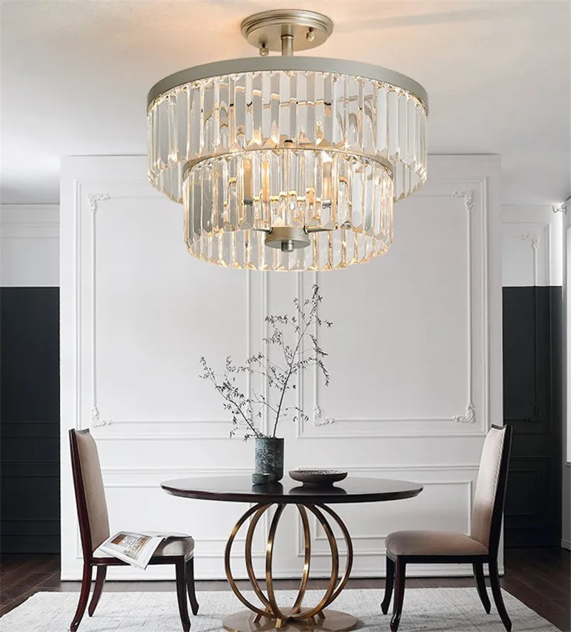 plafonnier en cristal luxe moderne minimaliste créatif design élégant - vue 3 sur 6