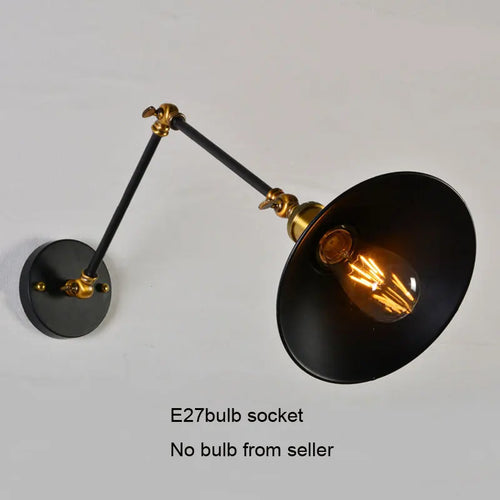 lampe de bureau pliante style industriel américain rétro - vue 9 sur 8