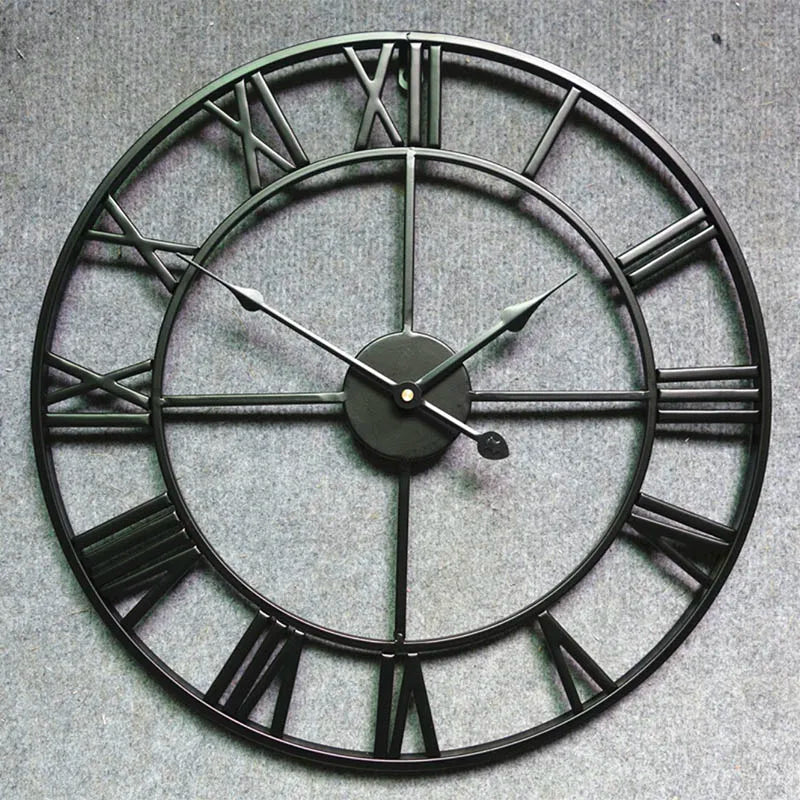 horloge murale design moderne en métal style 3D - vue 4 sur 10