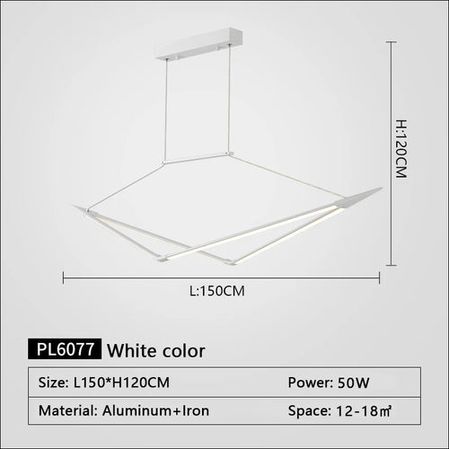 suspension led moderne dimmable pour un éclairage élégant - vue 14 sur 15