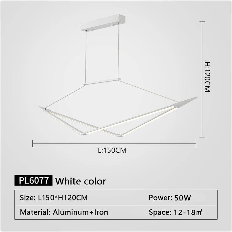 suspension led moderne dimmable pour un éclairage élégant - vue 13 sur 15