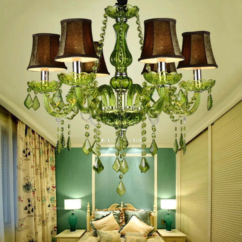 lustre en cristal de luxe pour mariage et restauration - vue 3 sur 13