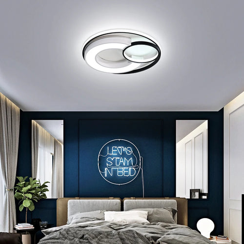 plafonnier rond au design nordique pour intérieur moderne - vue 2 sur 10