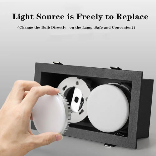 spot led encastrable plafond sans éblouissement - vue 2 sur 8