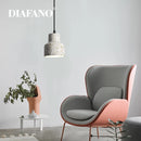 Luminaires suspendus en ciment blanc nordique E27 Bar salon cuisine lampe suspendue moderne lumière Suspension Luminaire éclairage