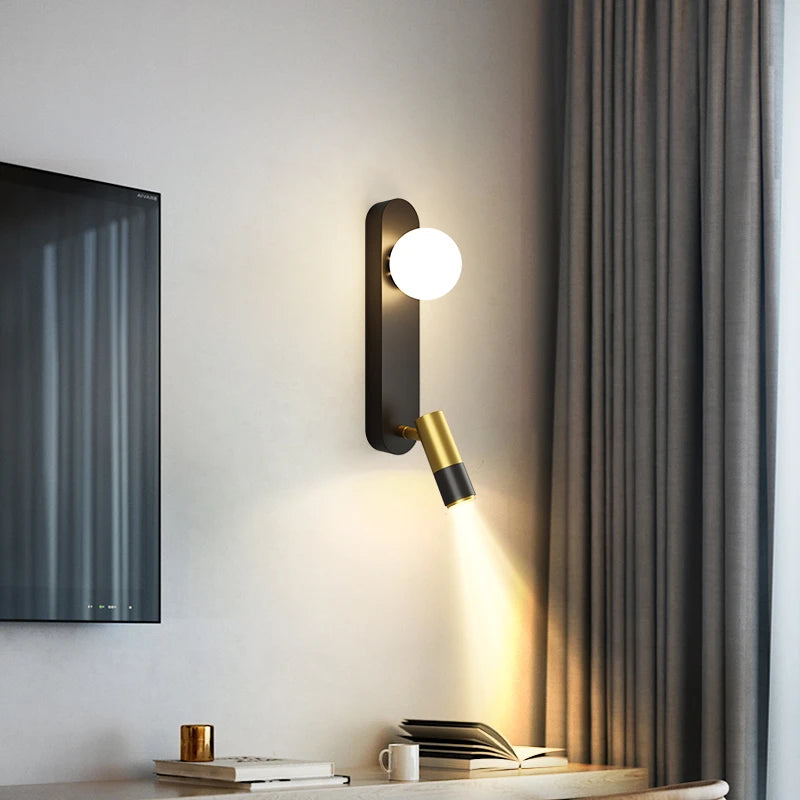 applique murale led moderne pour éclairage intérieur bois - vue 3 sur 11