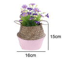 panier pliable en rotin pour rangement fleurs et accessoires