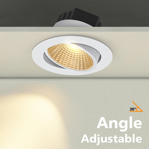 Spot Super lumineux encastré LED Dimmable Downlight COB - vue 3 sur 6
