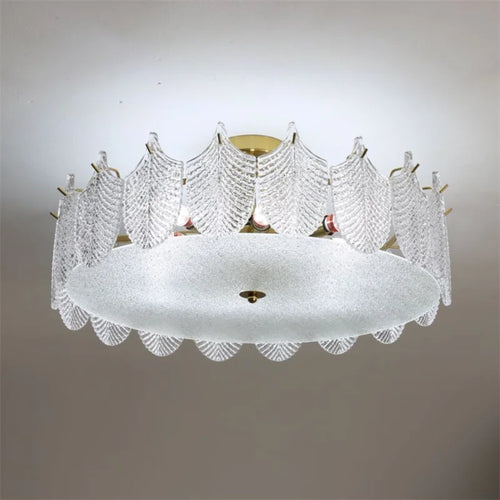 plafonnier en verre design moderne pour intérieur élégant - vue 4 sur 9