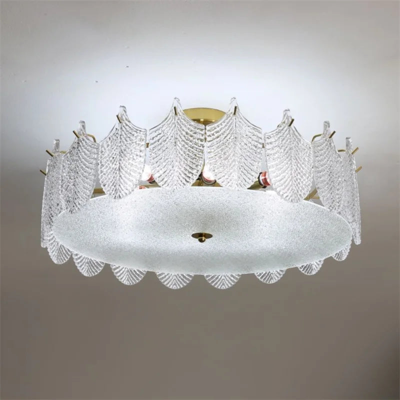 plafonnier en verre design moderne pour intérieur élégant - vue 3 sur 9
