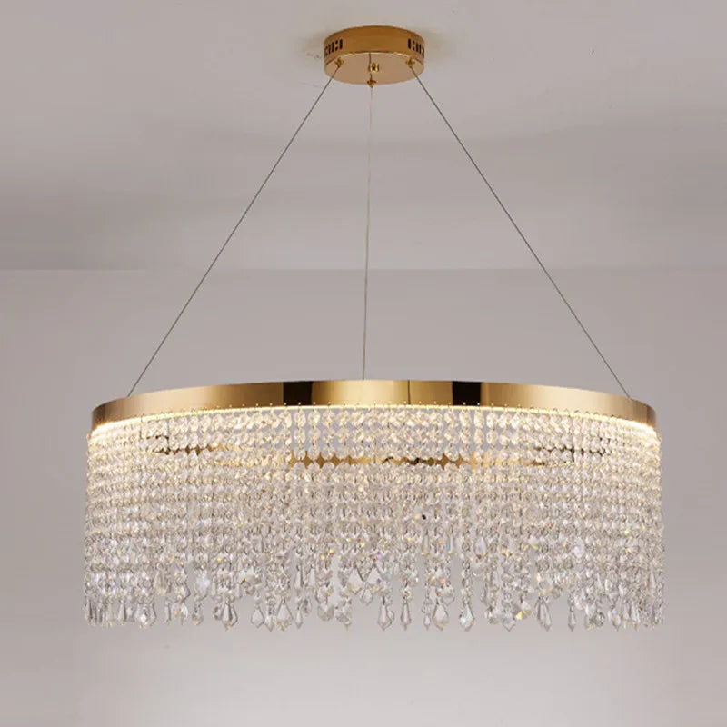 lustre moderne en cristal pour décoration intérieure élégante - vue 5 sur 10
