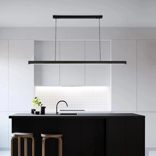 Lustre design moderne minimaliste personnalité barre à LED - vue 6 sur 6