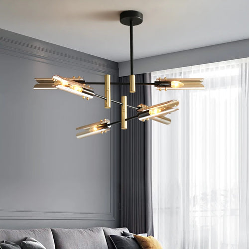 lustre en verre au design nordique et créatif - vue 3 sur 12