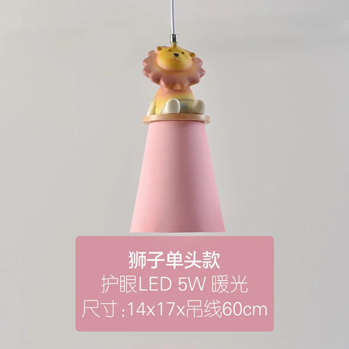 lustre créatif dessin animé animal pour chambre d'enfants - vue 9 sur 11