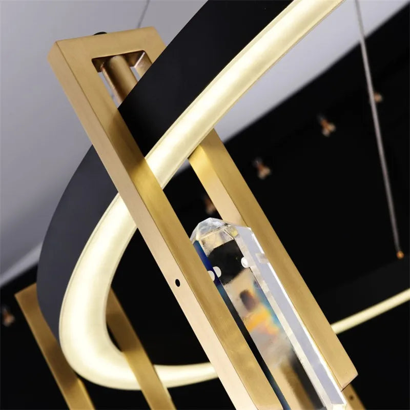 suspension en cristal postmodernes pour décoration intérieure nordique - vue 5 sur 10