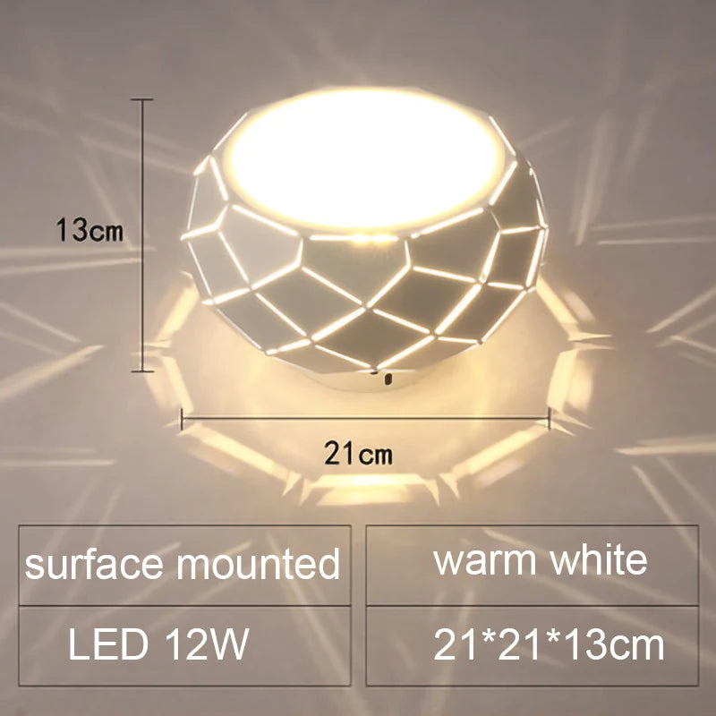 Plafonnier LED moderne simplicité 5W 12W - vue 11 sur 18