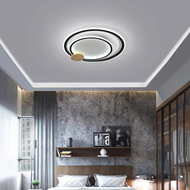 plafonnier led moderne en aluminium design pour intérieur élégant - vue 5 sur 8