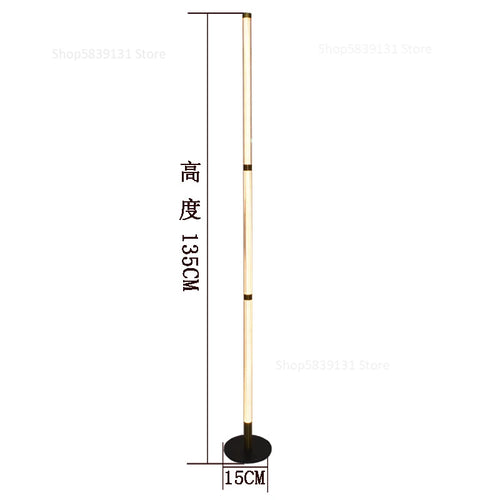 lampadaire d'angle moderne démontable avec lumière sur pied - vue 15 sur 15