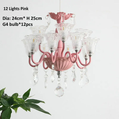 mini suspension créatives avec abat-jour en verre et cristal - vue 17 sur 21