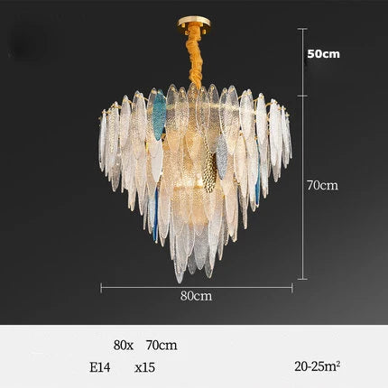 lustre led art déco en fer et verre design élégant pour éclairage moderne - vue 22 sur 25