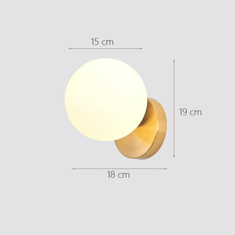 applique murale lune en verre pour décoration intérieure - vue 13 sur 14