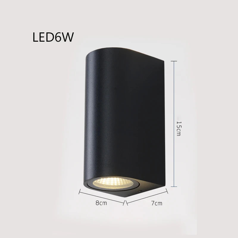 Applique murale éclairage extérieur étanche porche moderne balcon terrasse lampe IP54 applique jardin décoration éclairage mural - vue 10 sur 10