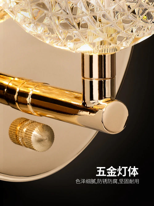 applique murale à led abat-jour diamant design moderne pour intérieur - vue 6 sur 8