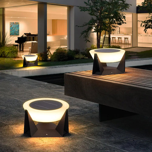 lampadaire solaire moderne vzvi pour jardin patio clôture pont - vue 5 sur 9