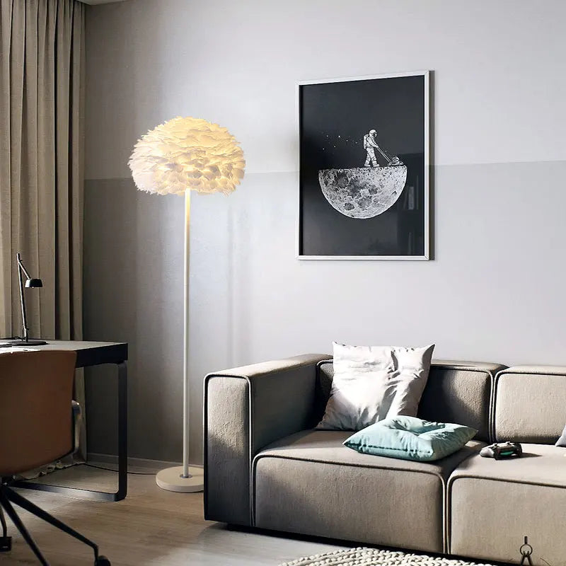 lampadaire créatif plumes pour mariage et célébration - vue 5 sur 22