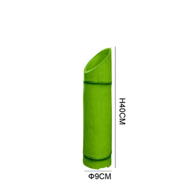 Lampe extérieure en bambou vert/jaune - vue 11 sur 14