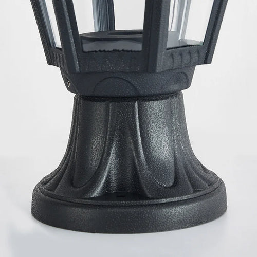 design italien colonne hexagonale lampe extérieure villa cour passerelle - vue 6 sur 7