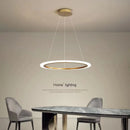 lustre circulaire moderne à anneau unique éclairage led