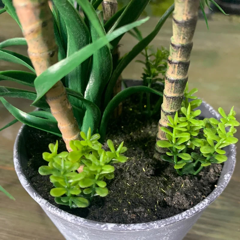 cactus tropical artificiel pour décoration de bureau - vue 4 sur 12