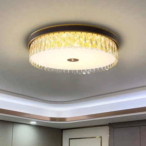 lampe de luxe moderne en cristal k9 led à intensité variable - vue 2 sur 8