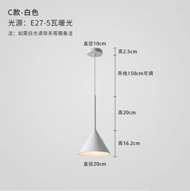 suspension nordique décorative pour éclairage créatif intérieur - vue 8 sur 14
