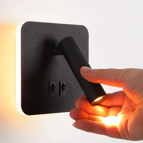 lustre led minimaliste avec interrupteur de projecteur déco - vue 2 sur 14