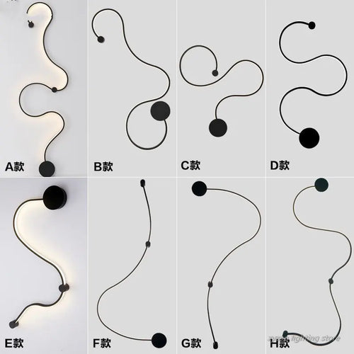 applique murale nordique design post-moderne pour décoration intérieure - vue 5 sur 14