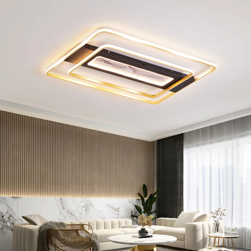 plafonniers led modernes créatifs pour éclairage intérieur - vue 6 sur 14