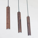 suspension modernes en bois avec éclairage led intérieur