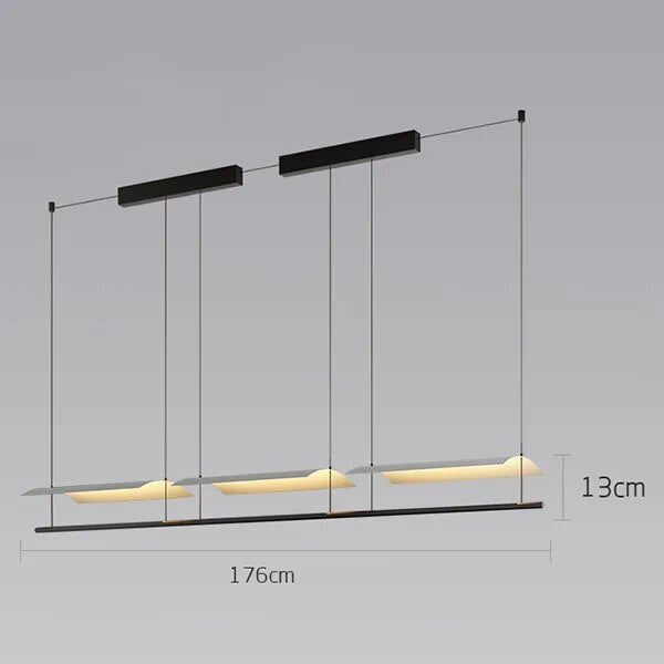 Lustre LED minimaliste design - vue 10 sur 10