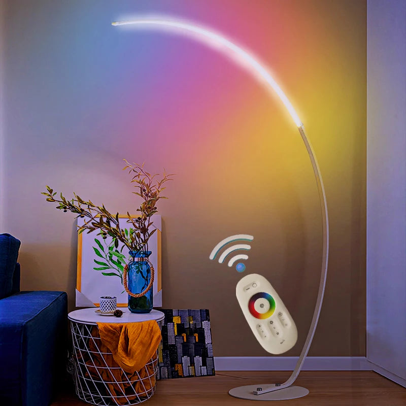 Lampadaire LED à arc moderne nordique - vue 5 sur 8