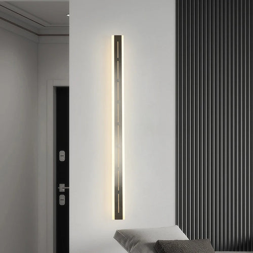 applique murale minimaliste longue bande extérieure étanche - vue 6 sur 11