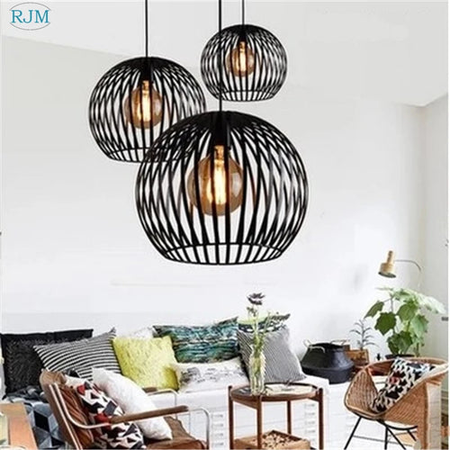 lampes suspendues industrielles vintage nordiques pour bars et restaurants - vue 2 sur 10