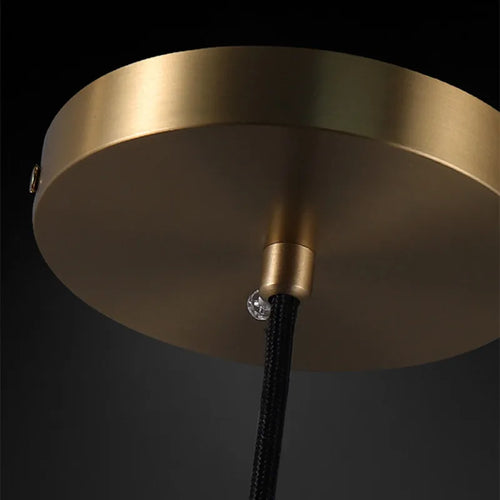 suspension moderne en laiton cristal design nordique pour intérieur élégant - vue 6 sur 7