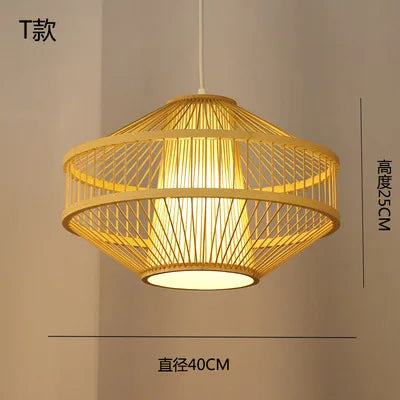 lustre en bambou style zen pour ambiance relaxante - vue 16 sur 29