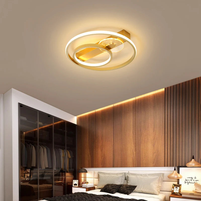 plafonnier design led rond ultra mince pour intérieur maison - vue 3 sur 9