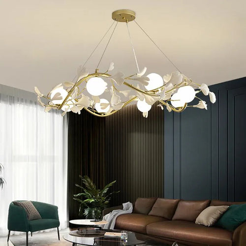 lustre décoratif nordique en verre luxe pour intérieur moderne - vue 7 sur 9
