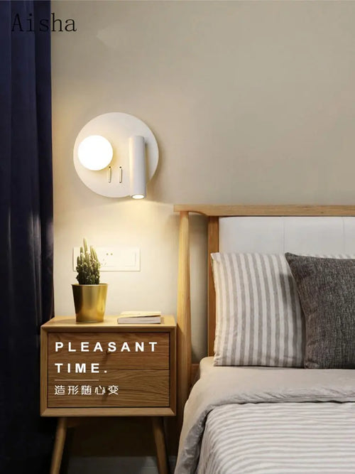applique murale moderne rotative à led pour intérieur décoratif - vue 2 sur 10