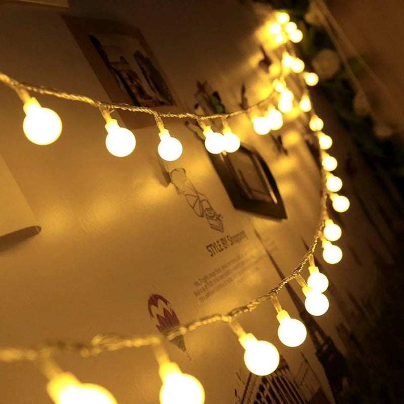 guirlande lumineuse 100 led pour noël mariage et fêtes - vue 4 sur 9