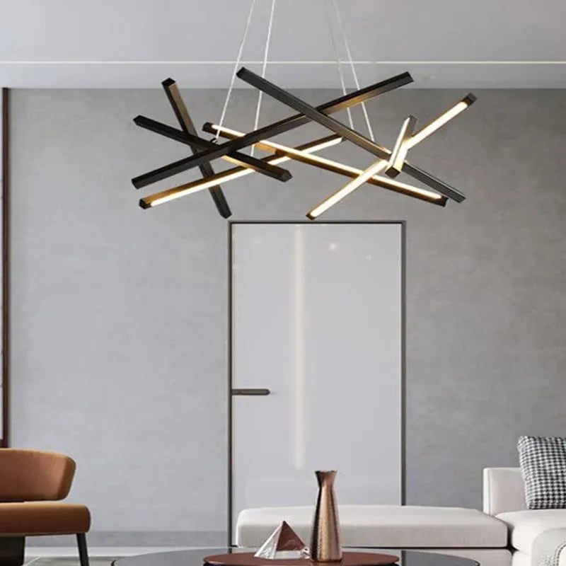 lustre led moderne design minimaliste pour intérieur élégant - vue 6 sur 10